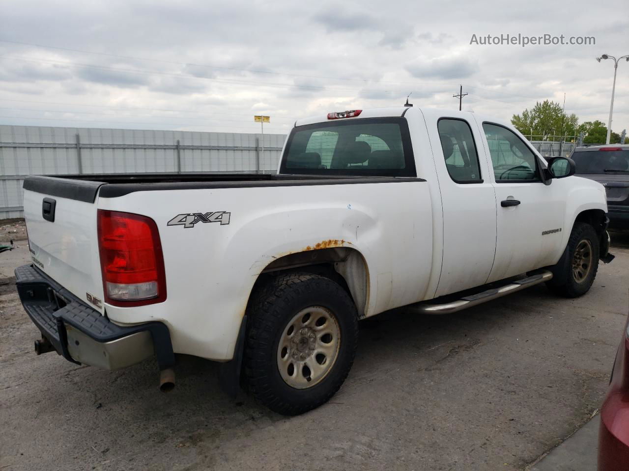 2008 Gmc Sierra K1500 White vin: 2GTEK190781260761