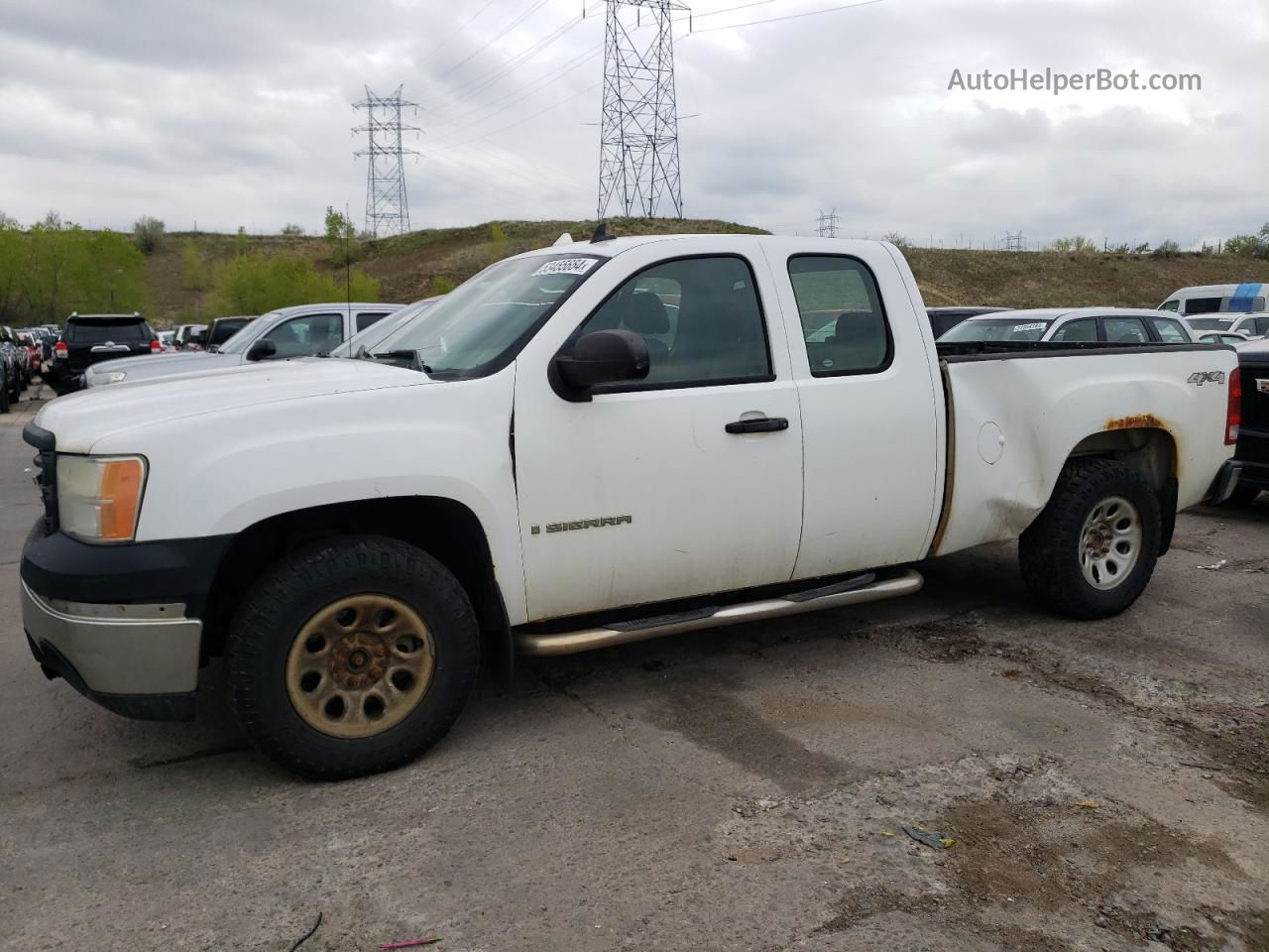 2008 Gmc Sierra K1500 White vin: 2GTEK190781260761