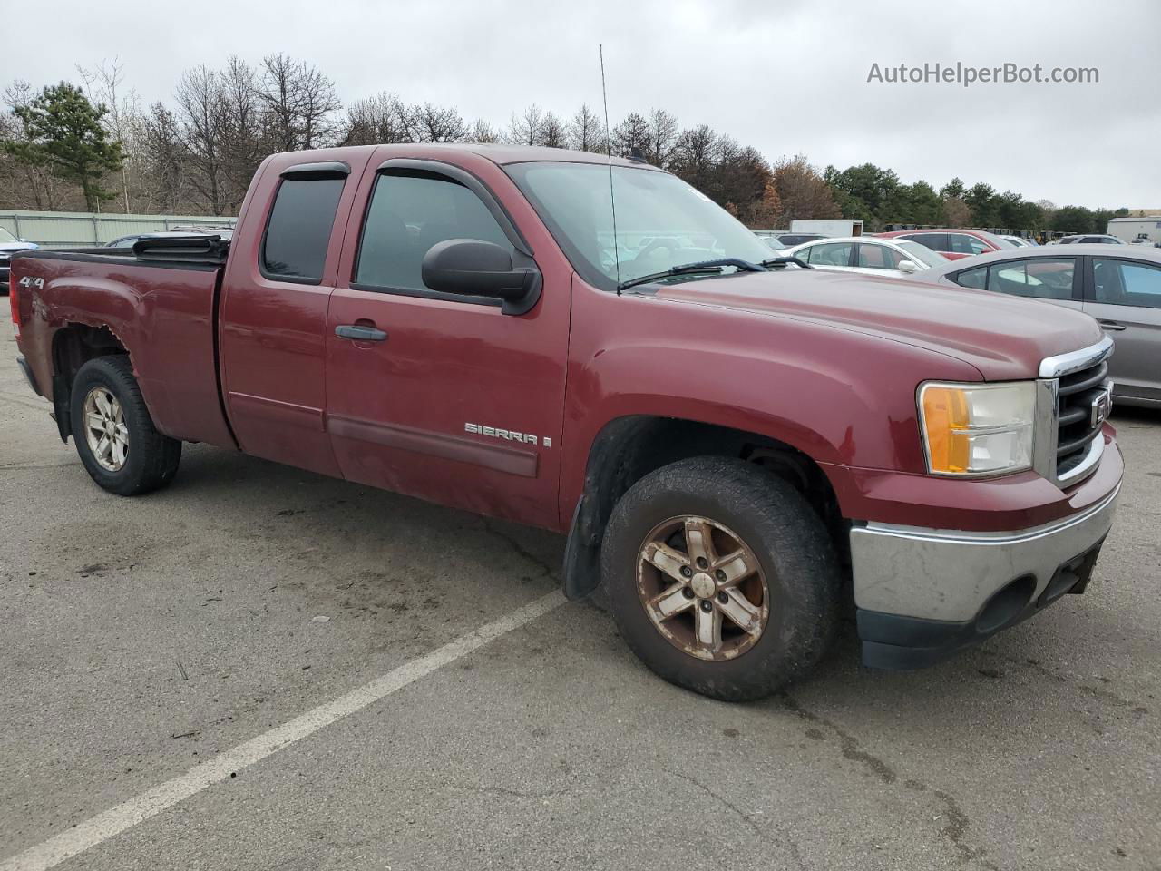 2008 Gmc Sierra K1500 Темно-бордовый vin: 2GTEK19CX81264779