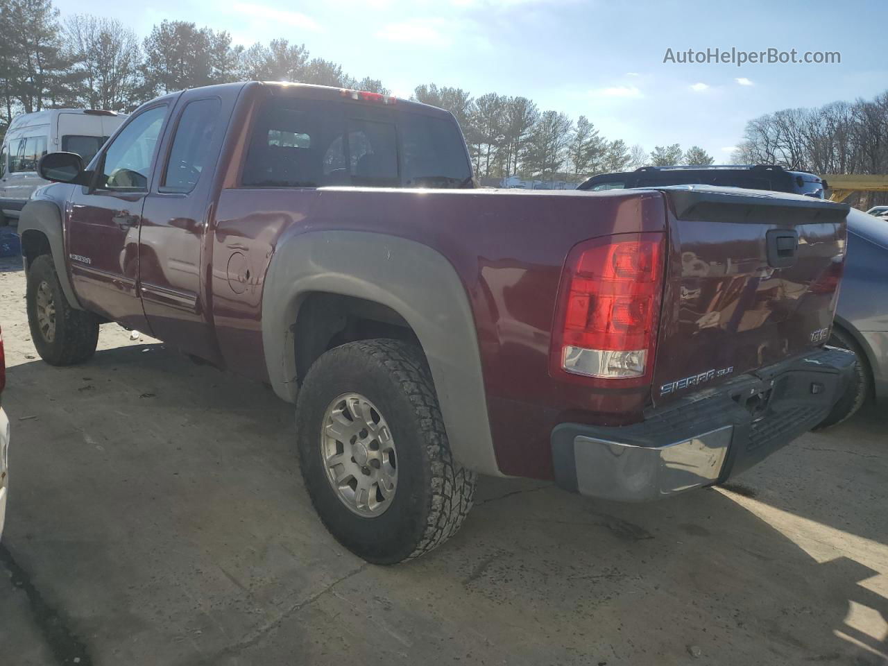 2008 Gmc Sierra K1500 Burgundy vin: 2GTEK19J181222483