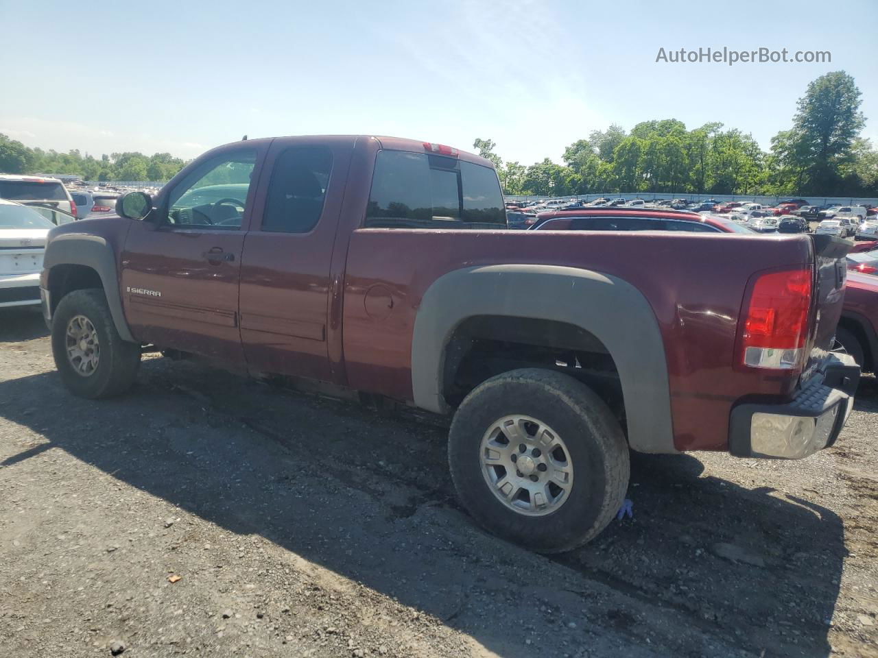 2008 Gmc Sierra K1500 Burgundy vin: 2GTEK19J181222483