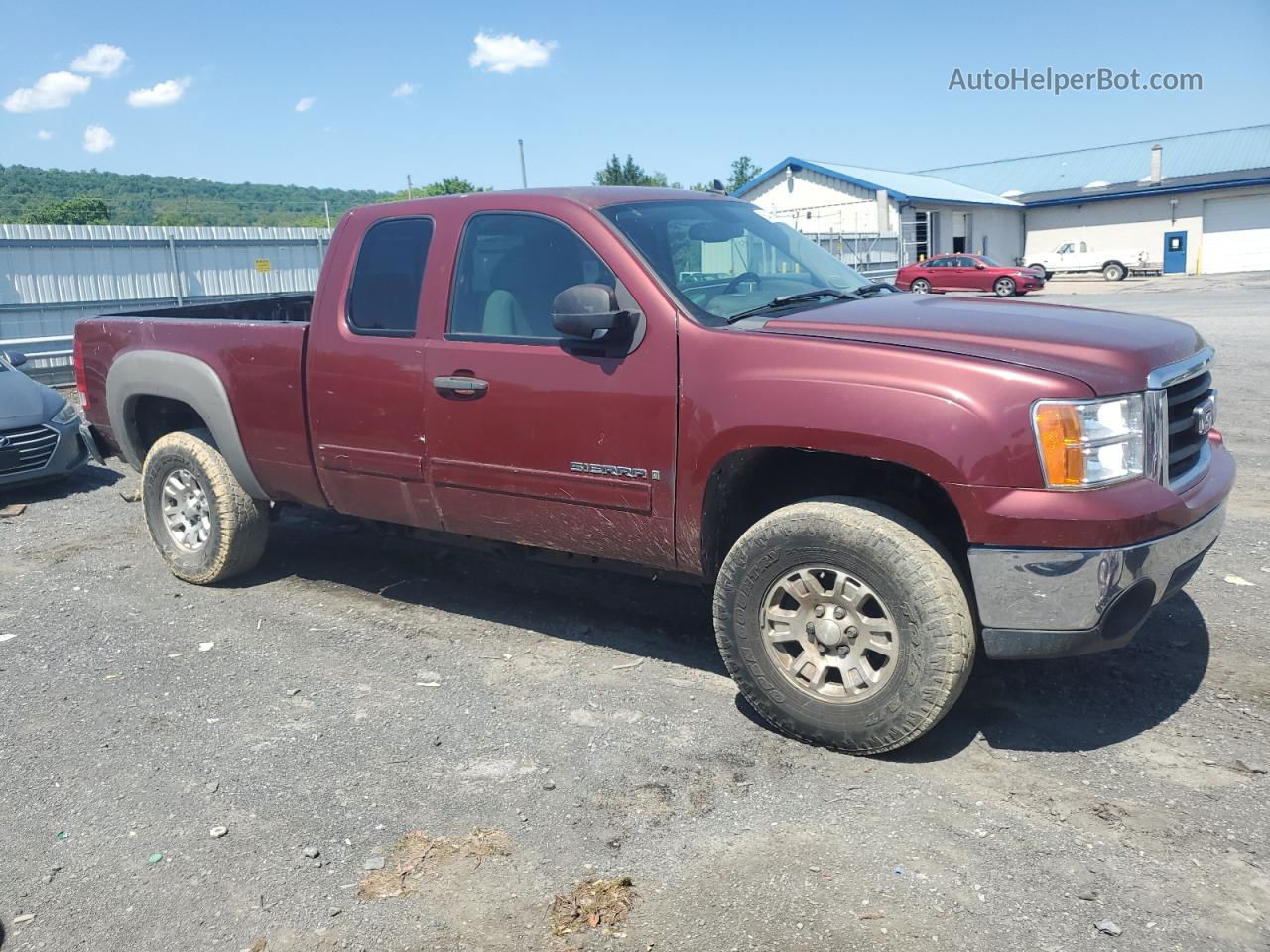 2008 Gmc Sierra K1500 Burgundy vin: 2GTEK19J181222483