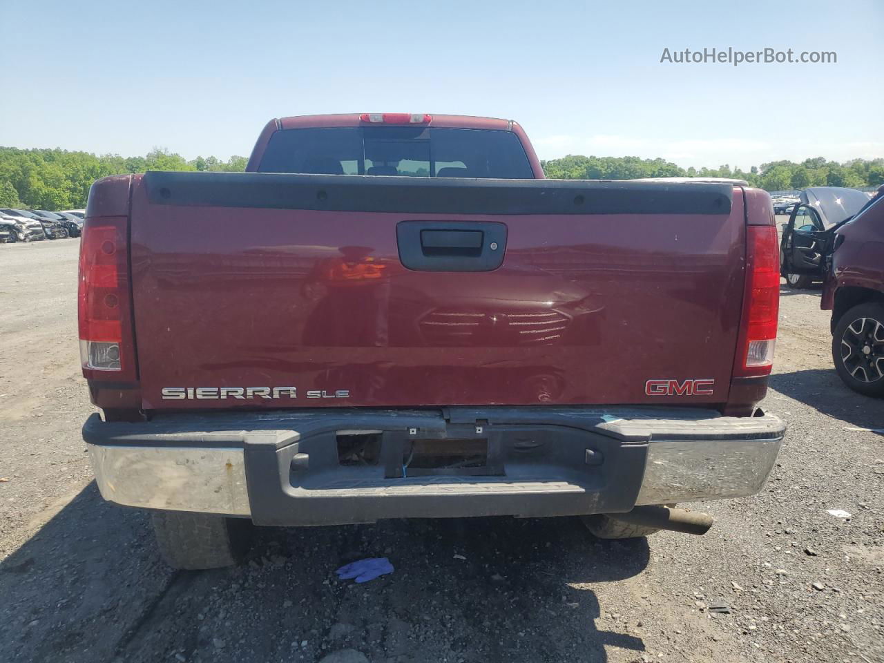 2008 Gmc Sierra K1500 Burgundy vin: 2GTEK19J181222483