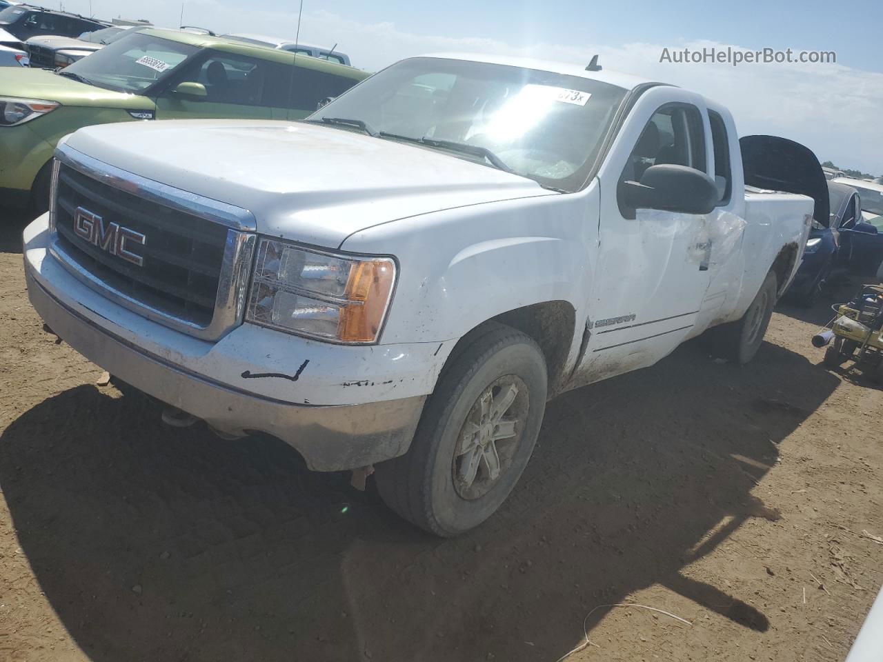 2008 Gmc Sierra K1500 White vin: 2GTEK19J181283638