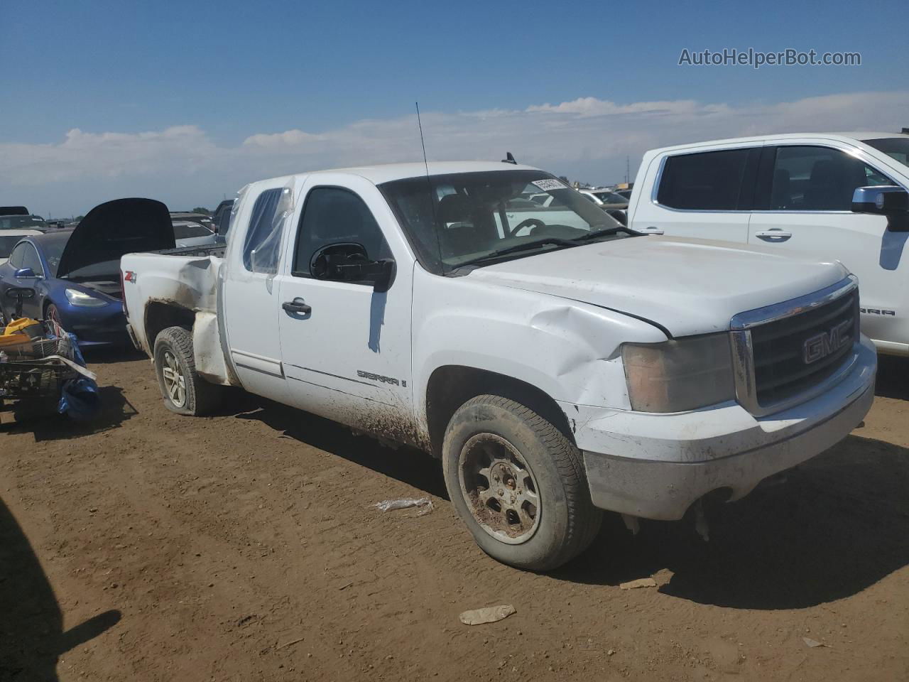 2008 Gmc Sierra K1500 Белый vin: 2GTEK19J181283638