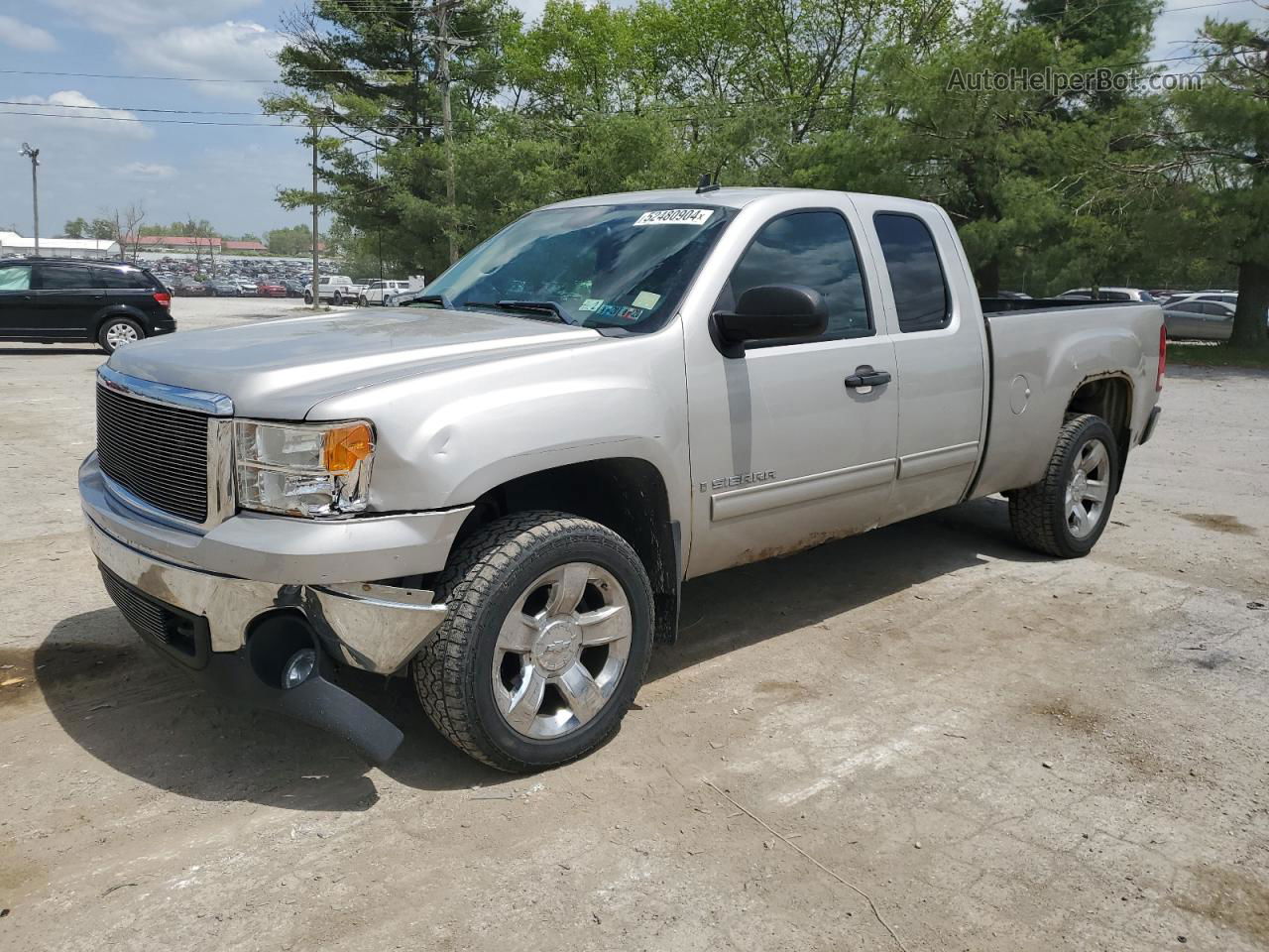 2008 Gmc Sierra K1500 Silver vin: 2GTEK19J381298870