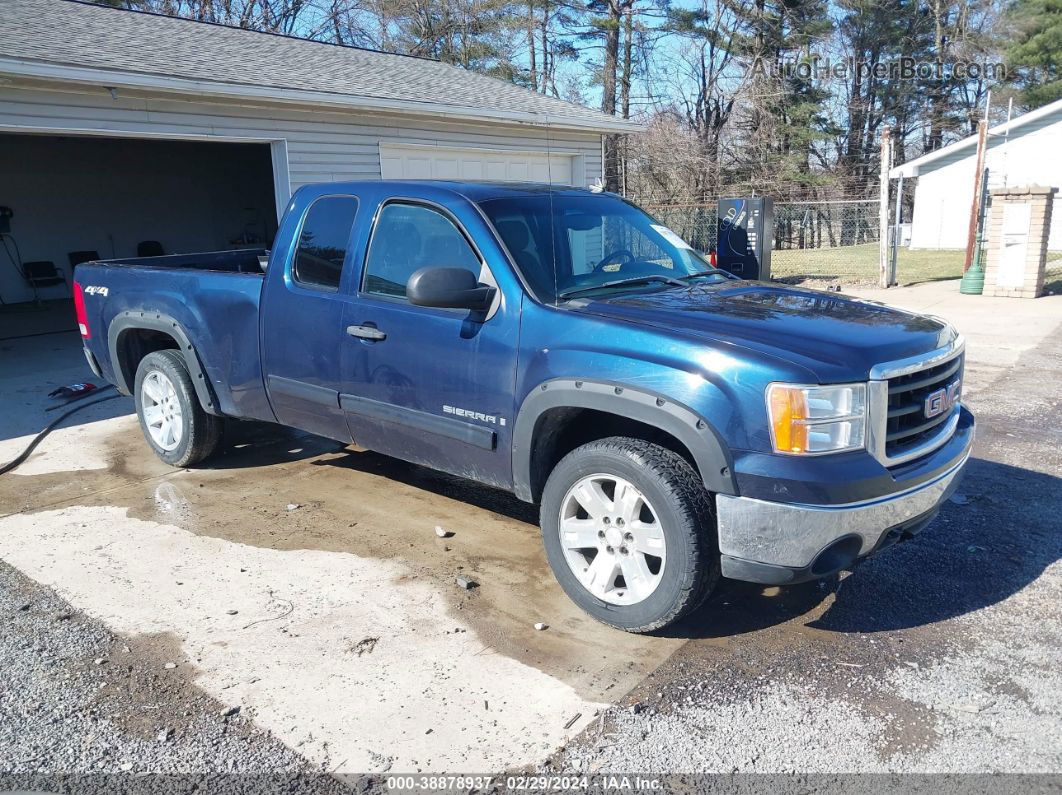 2008 Gmc Sierra 1500 Sle1 Blue vin: 2GTEK19J481280037