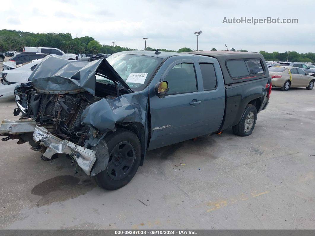 2008 Gmc Sierra 1500 Slt Blue vin: 2GTEK19J581305222