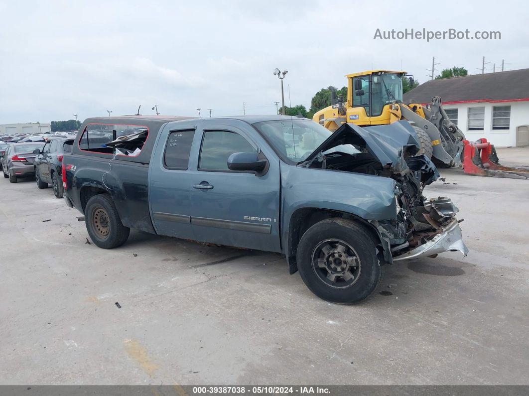 2008 Gmc Sierra 1500 Slt Blue vin: 2GTEK19J581305222