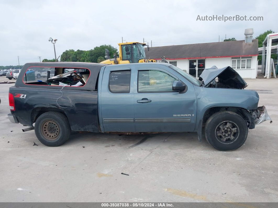 2008 Gmc Sierra 1500 Slt Blue vin: 2GTEK19J581305222