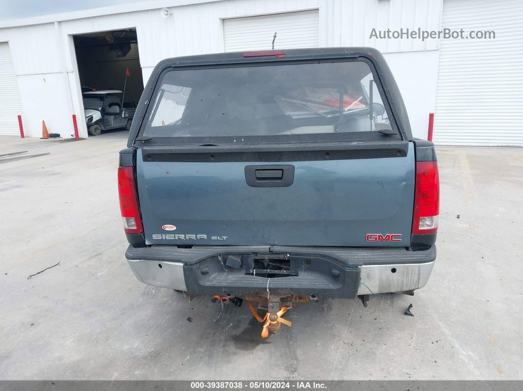 2008 Gmc Sierra 1500 Slt Blue vin: 2GTEK19J581305222