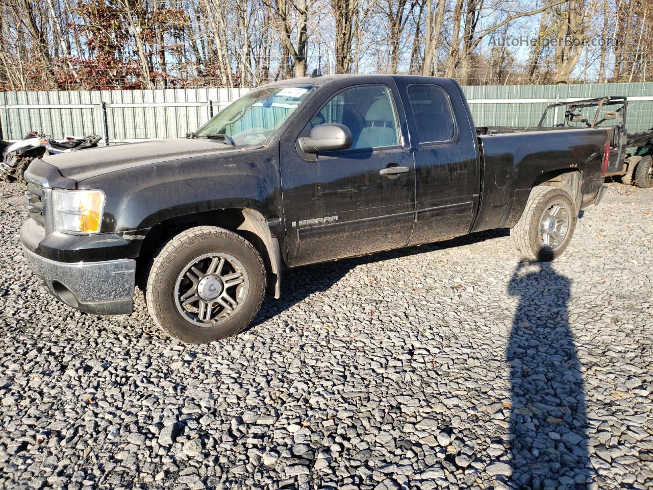 2008 Gmc Sierra K1500 Black vin: 2GTEK19J581323980