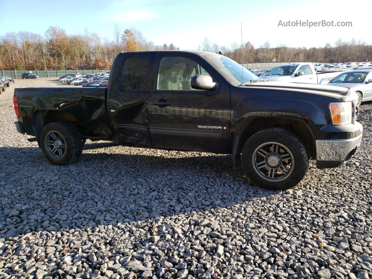 2008 Gmc Sierra K1500 Black vin: 2GTEK19J581323980