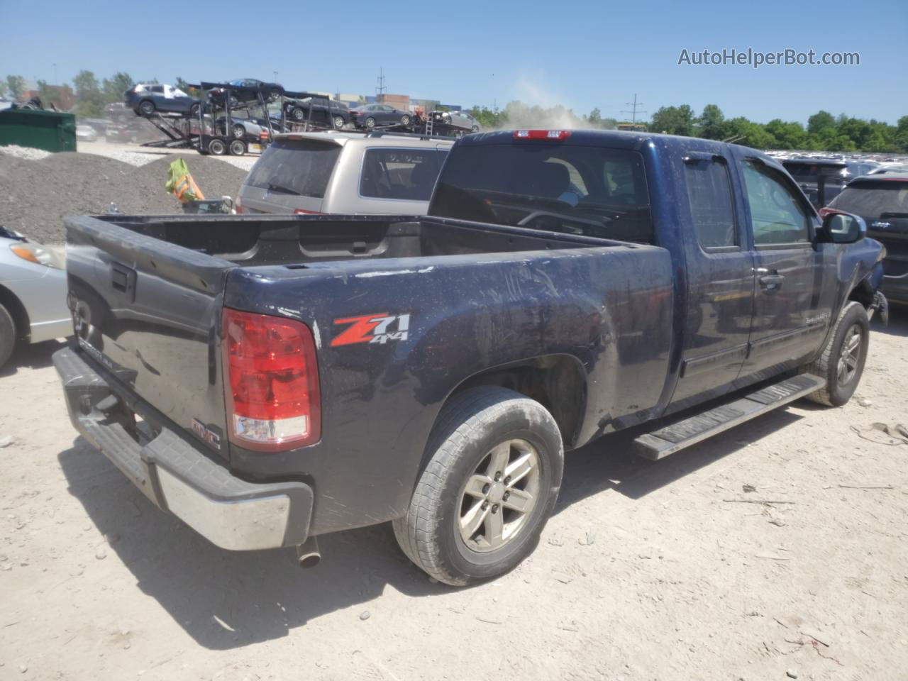 2008 Gmc Sierra K1500 Blue vin: 2GTEK19J681241904