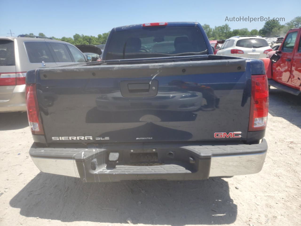 2008 Gmc Sierra K1500 Blue vin: 2GTEK19J681241904