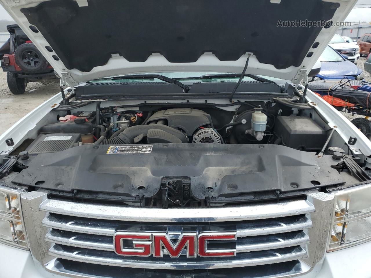 2008 Gmc Sierra K1500 White vin: 2GTEK19J681270626