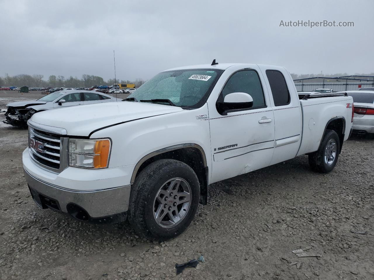 2008 Gmc Sierra K1500 White vin: 2GTEK19J681270626