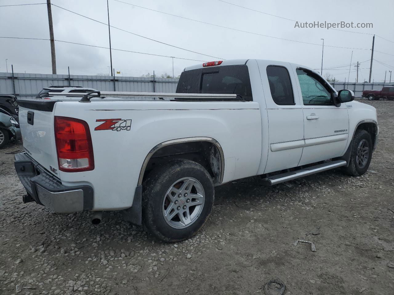 2008 Gmc Sierra K1500 White vin: 2GTEK19J681270626