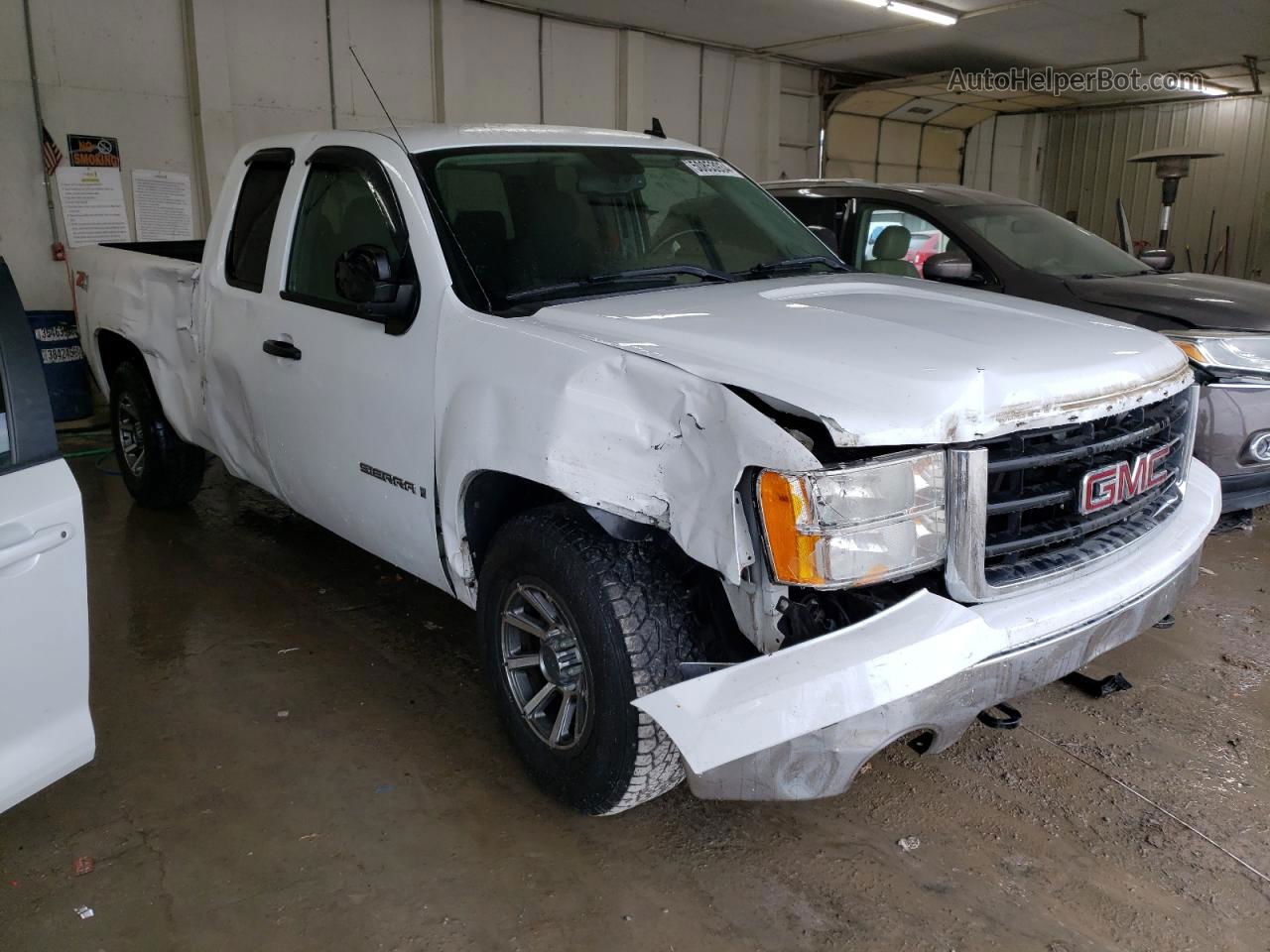 2008 Gmc Sierra K1500 White vin: 2GTEK19J881174092