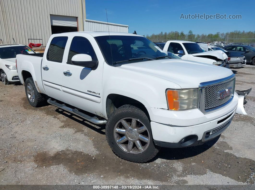 2008 Gmc Sierra 1500 Denali White vin: 2GTEK638281163897