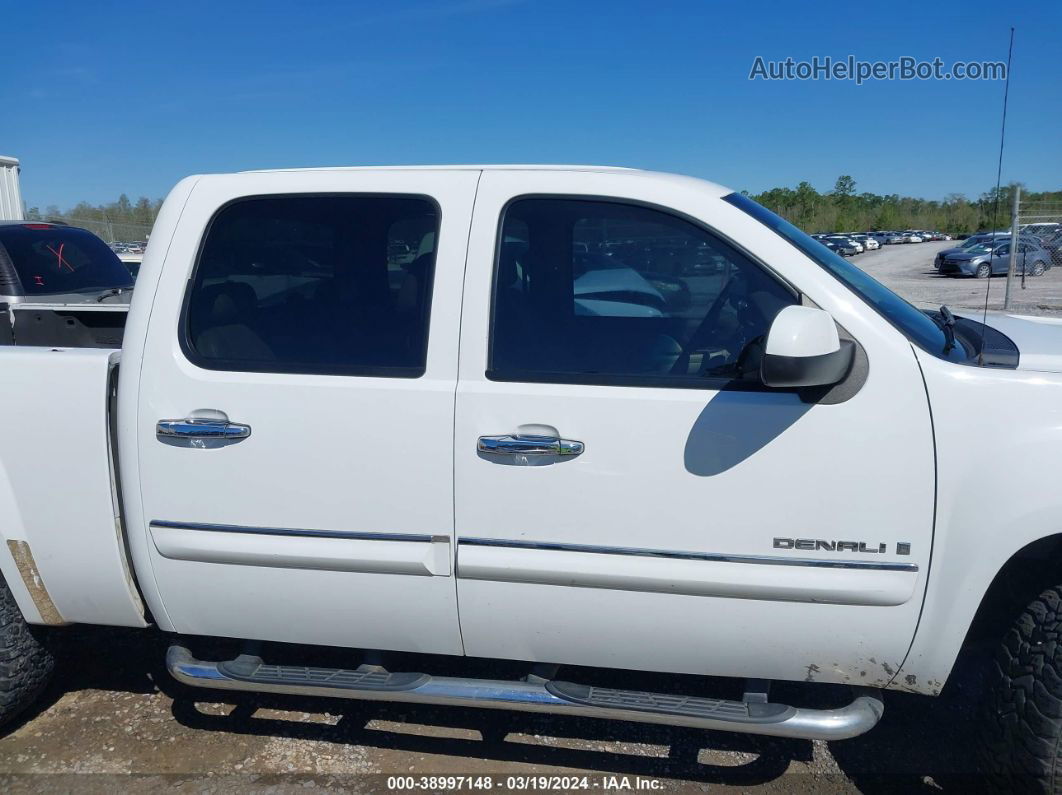 2008 Gmc Sierra 1500 Denali White vin: 2GTEK638281163897