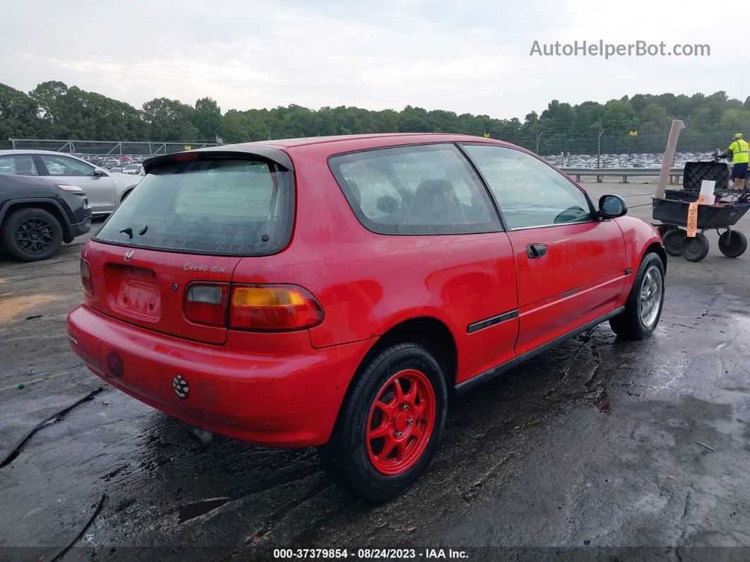 1994 Honda Civic Cx Красный vin: 2HGEH2350RH500798