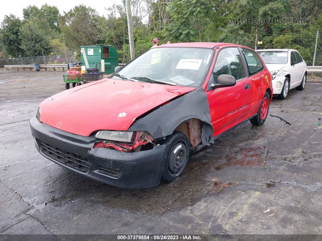 1994 Honda Civic Cx Красный vin: 2HGEH2350RH500798