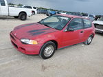 1994 Honda Civic Cx Red vin: 2HGEH2354RH526983