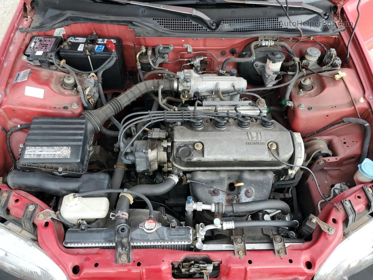 1994 Honda Civic Cx Red vin: 2HGEH2354RH526983