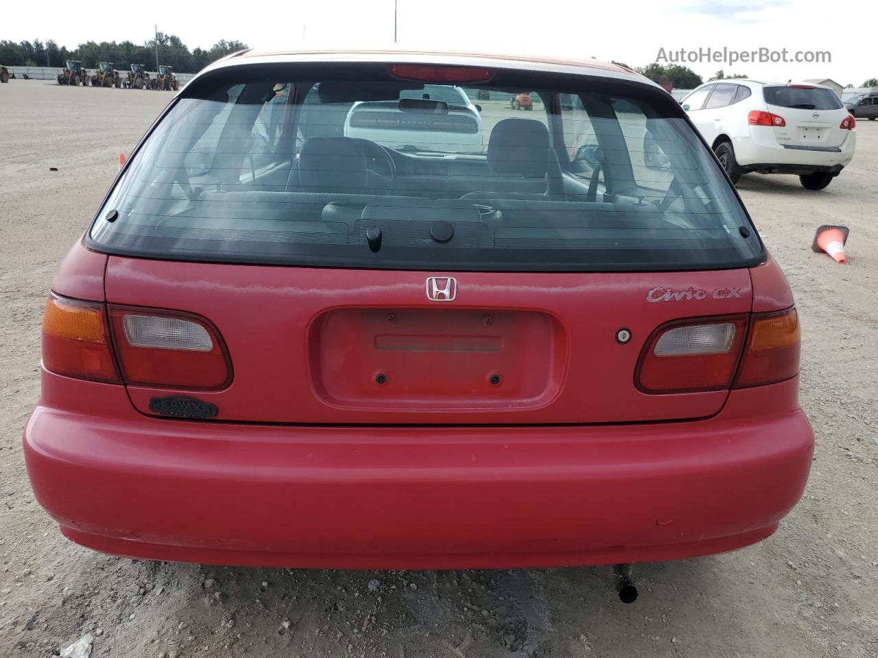 1994 Honda Civic Cx Red vin: 2HGEH2354RH526983