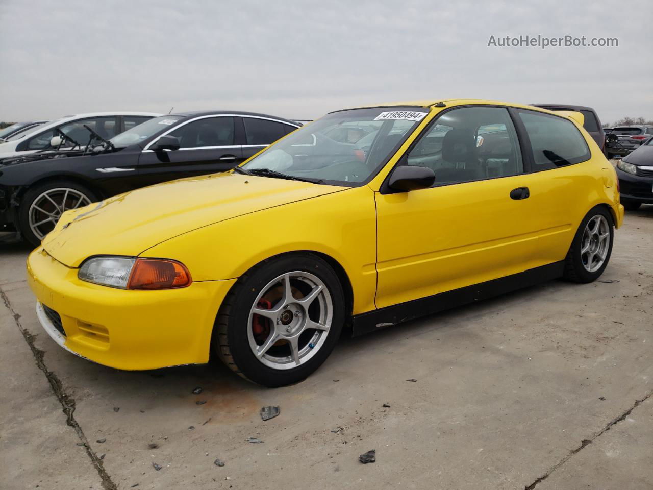 1994 Honda Civic Cx Yellow vin: 2HGEH2359RH507345