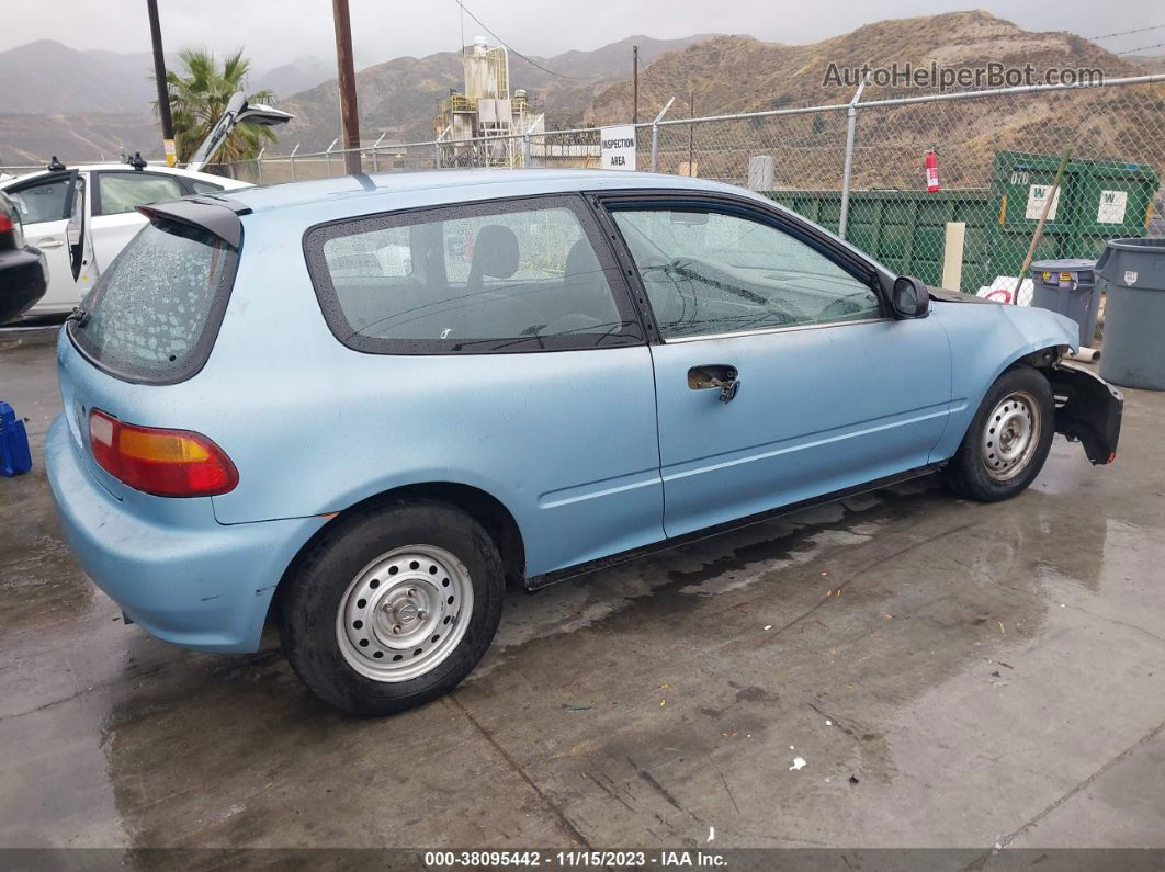 1993 Honda Civic Cx Light Blue vin: 2HGEH235XPH508839