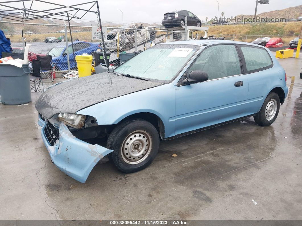 1993 Honda Civic Cx Light Blue vin: 2HGEH235XPH508839