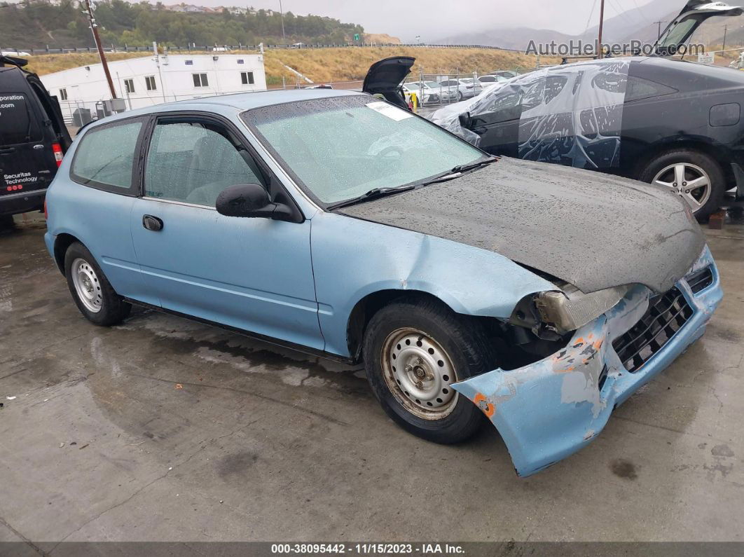 1993 Honda Civic Cx Light Blue vin: 2HGEH235XPH508839