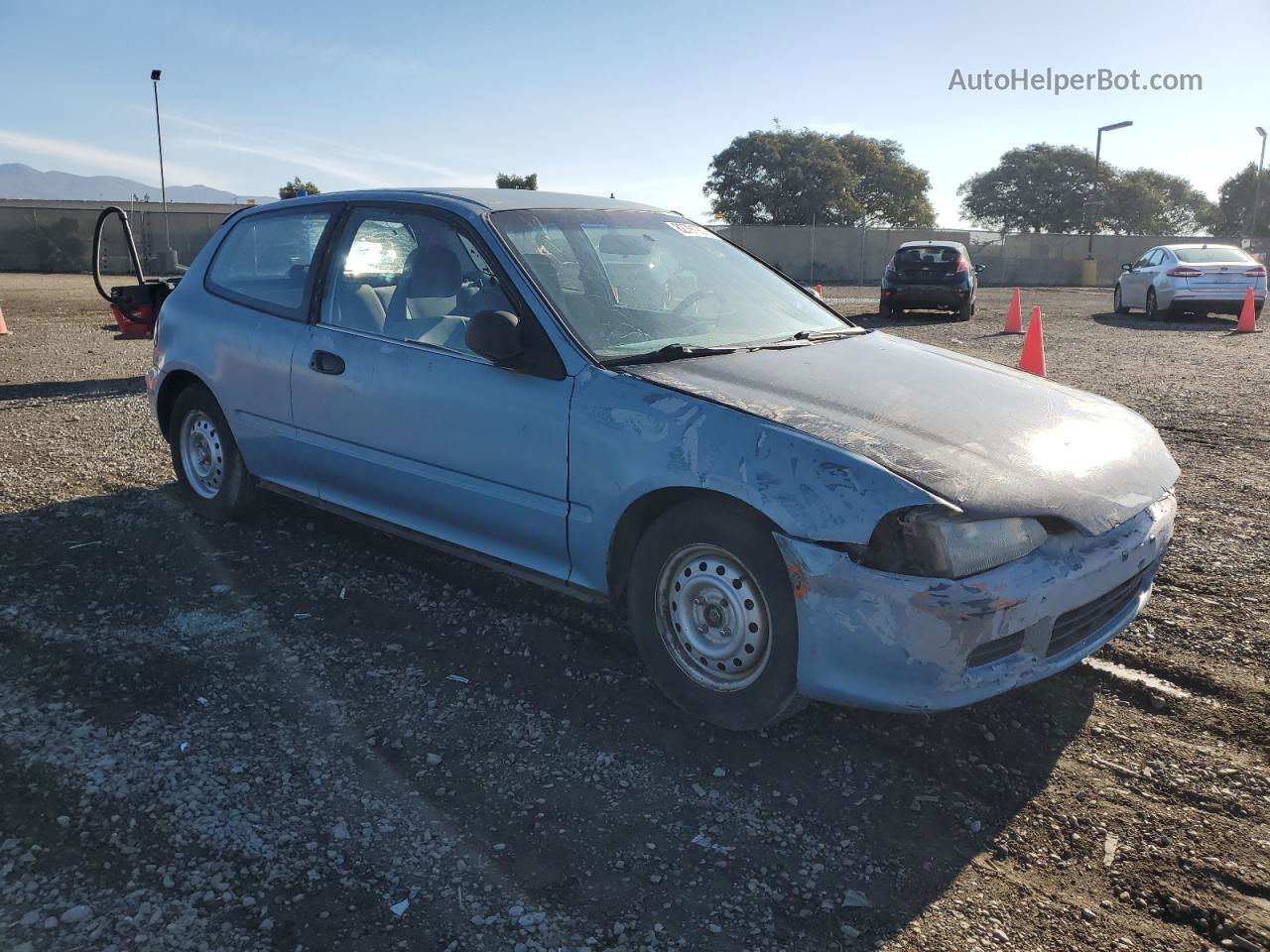 1993 Honda Civic Cx Синий vin: 2HGEH235XPH508839