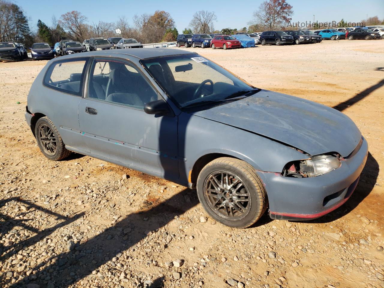 1994 Honda Civic Dx Gray vin: 2HGEH2361RH521328