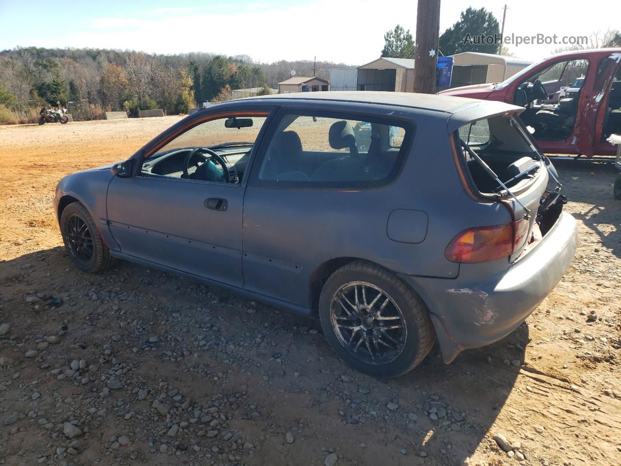 1994 Honda Civic Dx Gray vin: 2HGEH2361RH521328