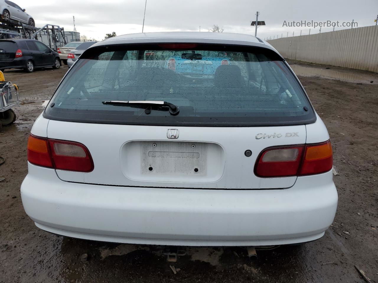 1993 Honda Civic Dx White vin: 2HGEH2363PH503491