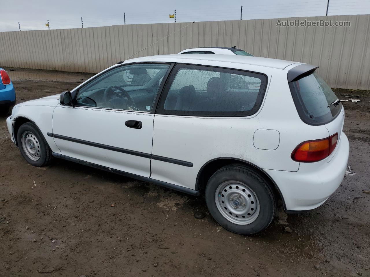 1993 Honda Civic Dx White vin: 2HGEH2363PH503491