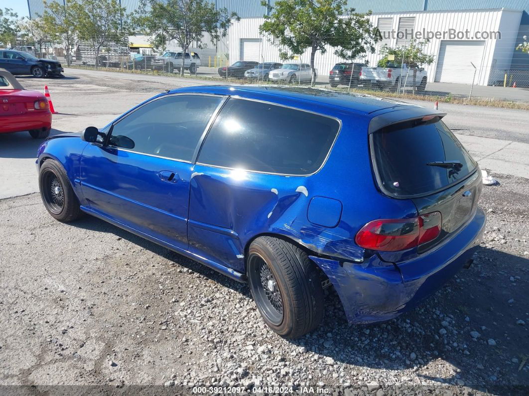 1995 Honda Civic Dx Blue vin: 2HGEH2363SH500776