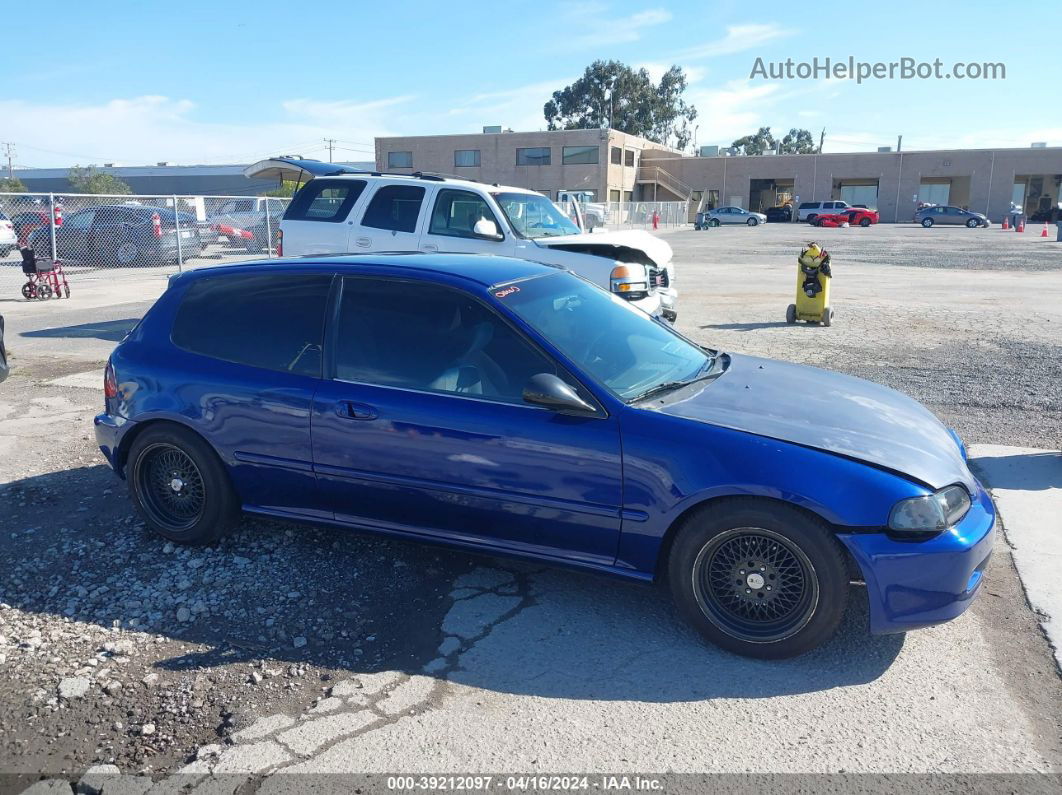 1995 Honda Civic Dx Blue vin: 2HGEH2363SH500776