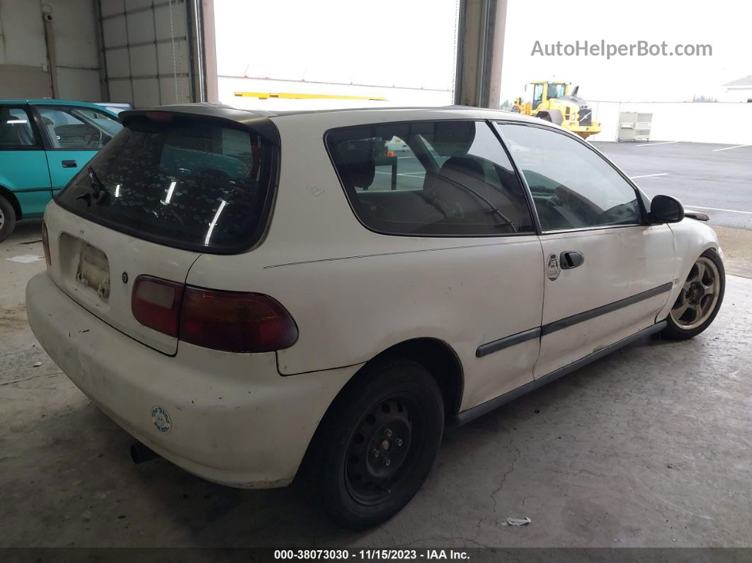 1994 Honda Civic Dx White vin: 2HGEH2364RH523932