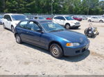 1994 Honda Civic Dx Blue vin: 2HGEH2365RH510638