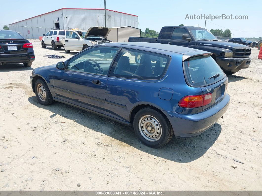 1994 Honda Civic Dx Blue vin: 2HGEH2365RH510638