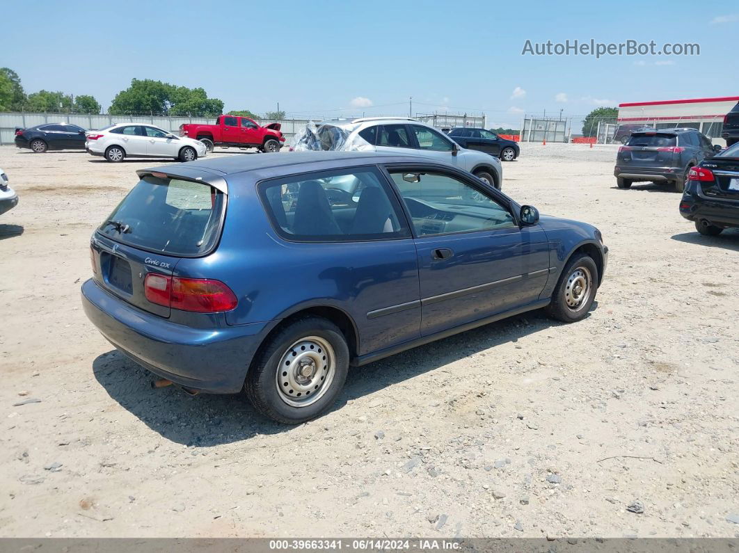 1994 Honda Civic Dx Blue vin: 2HGEH2365RH510638