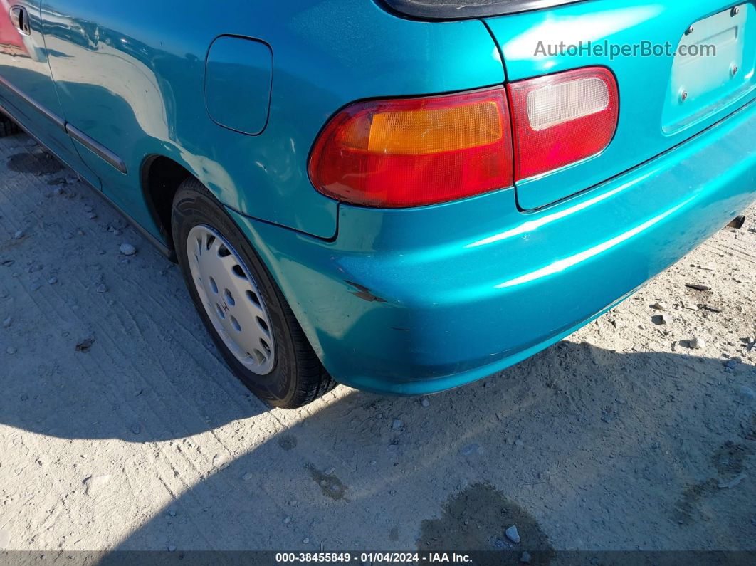 1994 Honda Civic Dx Teal vin: 2HGEH2365RH527410