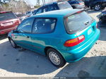 1994 Honda Civic Dx Бирюзовый vin: 2HGEH2365RH527410