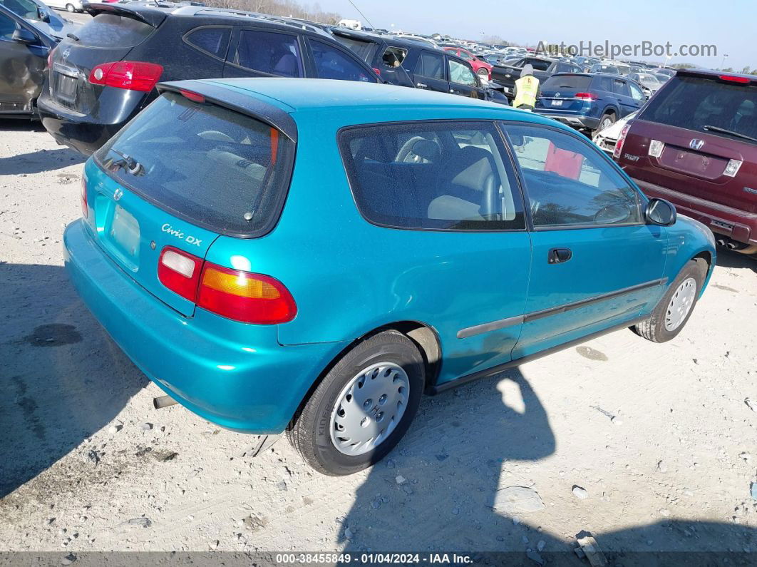 1994 Honda Civic Dx Teal vin: 2HGEH2365RH527410