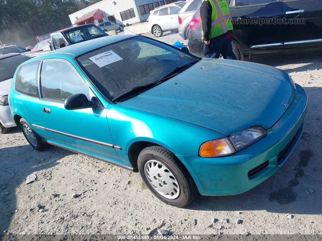 1994 Honda Civic Dx Бирюзовый vin: 2HGEH2365RH527410