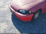 1995 Honda Civic Dx Red vin: 2HGEH2366SH524571